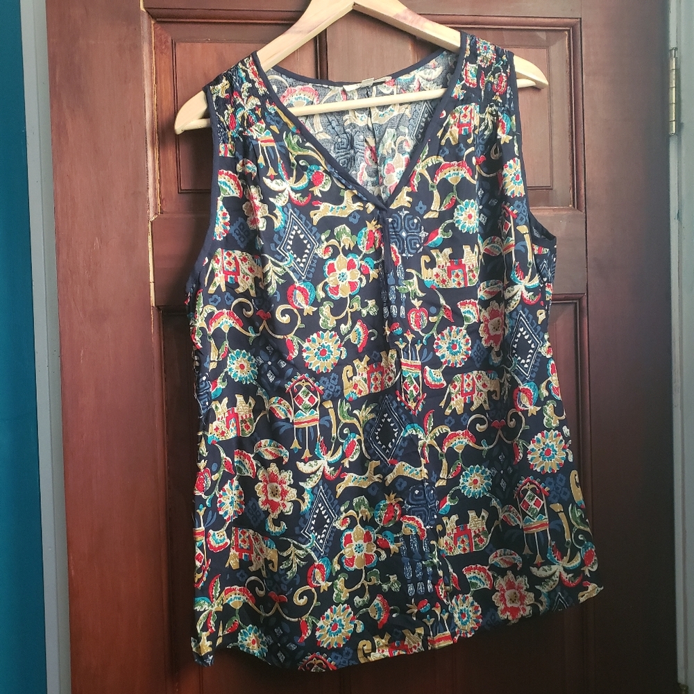 Fun2Fun Multicolored Tank Top, Size L